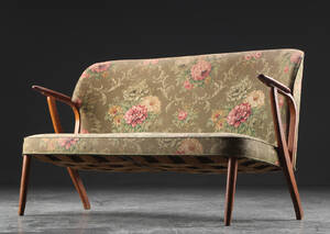To-pers. sofa, eg og teak, dansk møbeldesign 