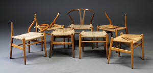 Hans J. Wegner. Samling reservedele Y-stolen
