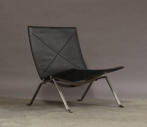 Poul Kjærholm. PK-22 lænestol, Brown label