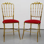 STOLAR, ett par, mässing, Chiavari-stil