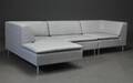 DAMM MODULSOFA betrukket med slidstærkt Light Grey møbelstof Denne vare er sat til omsalg under nyt varenummer 4959646