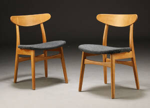 H. J. Wegner. Par spisestole, model CH 30 2