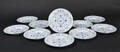 Royal Copenhagen  Kgl. P. Musselmalet Riflet. 11 middags tall., nr. 175 1. sort. 11