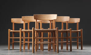 Børge Mogensen. Seks stole model J39 6