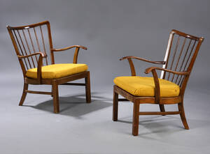 Fritz Hansen. Par lænestole 2