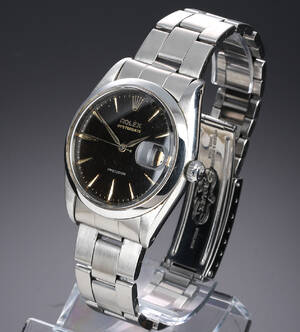 Rolex Oysterdate Precision. Vintage herreur i stål med sort skive, ca. 1960 Denne vare er sat til omsalg under nyt varenummer 4851573