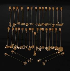 Georg Jensen, lyseholdere, messing 35