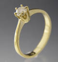 Solitaire ring ca. 0.38 ct.