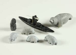 Grønlandica, samling figurer, fedtsten 7