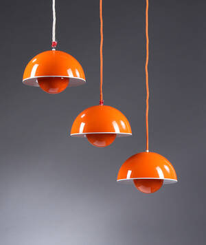 Verner Panton for Louis Poulsen. Tre pendler Flowerpot 1970erne. 3 