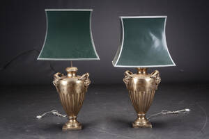 Par bordlamper, messing.2