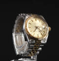 Vintage Rolex Oyster Perpetual Datejust. Damearmbåndsur, stål og 18 kt. guld