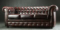 Tre-personers sofa, Chesterfield form Denne vare er sat til omsalg under nyt varenummer 4274734