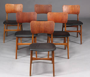 Dansk møbelproducent. Spisestole, 195060erne 6