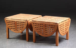 Trip Trap. Par kvadratiske borde af teaktræ 2 