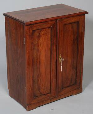 SKÅP MAHOGNY 1800-TALETS SLUT, HÖ 85, DJ 39, BR 69CM