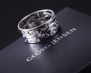 Georg Jensen Fusion ring af 18 kt. hvidguld med brillanter Denne vare er sat til omsalg under nyt varenummer 4066832
