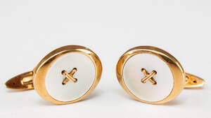 Manchetknapper med perlemor 5,8 gr.