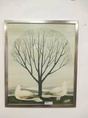 KERSTIN LUNDBERG STENMAN 1980, LIVSTRÄD 53X64