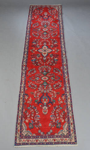 Orientalsk løber 362 x 86 cm.