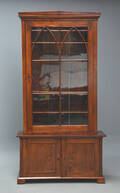 Vitrine af mahogni, 1800-tallets anden halvdel