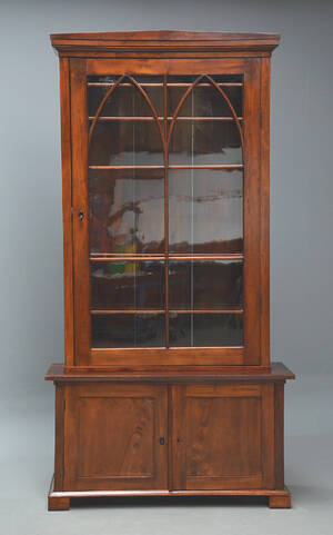 Vitrine af mahogni, 1800-tallets anden halvdel