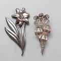BROSCHER, 2st, silver