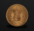 Guldmønt - 20 kroner Oscar II, 1877