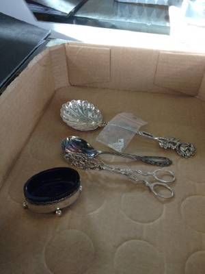 Silverbestick, vikt ca 130 gram