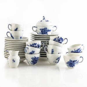 Kaffeservis Blå Blomst