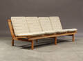 Børge Mogensen. Fire-pers. sofa, egetræ, model 2219, 