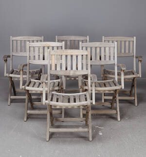 Trädgårdsstolar, 6 st