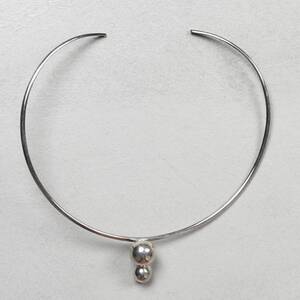 HALSBAND, Silver, stelt Kulornas längd tillsammans 25mm.