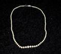 Pärlcollier med lås av silver 1900-tal