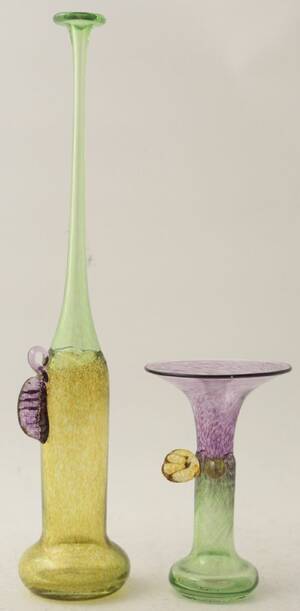 Konstglas, 2 delar
