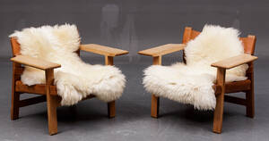 To store hollandske lammeskind, hvide. 2