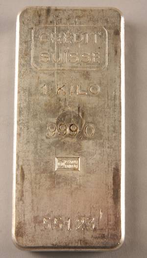 Sølvbarre 1000 gr.