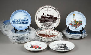Samling DSB platter mm.