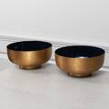SKÅLAR, 2 st, metall, 2000-tal