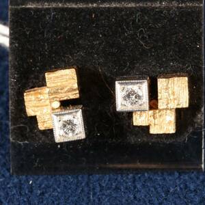 ÖRHÄNGEN, ETT PAR, 18K GULD, MED BRILJANTSLIPADE DIAMANTER, TOTALT CA 0,22 CARAT, TOTALVIKT 5,2 GR