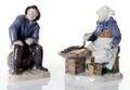 BING  GRÖNDAHL, FIGURINER, TVÅ ST