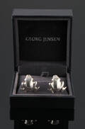 Georg Jensen. Manchetknapper udført af 925 sterlingsølv.