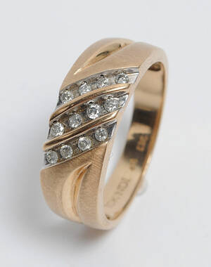 Herrering med brillanter - ca. 0.25 ct Denne vare er sat til omsalg under nyt varenummer 4199083