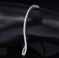 Klassisk brillant-tennisarmbånd af 14 kt. hvidguld, i alt 2.27 ct. HVS-SI Denne vare er sat til omsalg under nyt varenummer 4876326