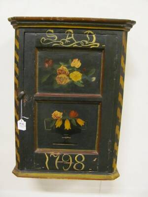 VÄGGSKÅP SAD 1781 H 55, B 40, DJ 24 CM ORGMÅLN.