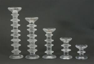 Ljusstakar 5st, Festivo, Timo Sarpaneva för Iittala