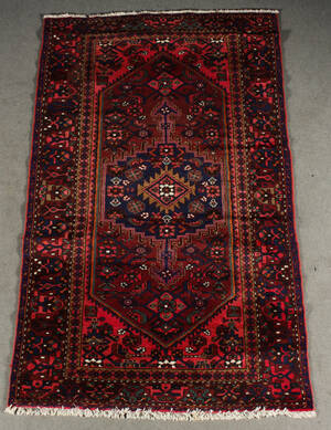 Persisk handknuten matta, Zanjan, 217x133 cm 