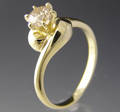 Solitaire ring ca. 0.63 ct.