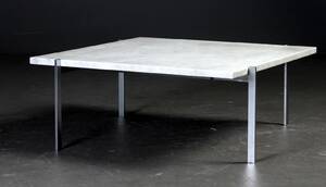 Poul Kjærholm. PK 61 sofabord med marmor plade.  Denne vare er sat til omsalg under nyt varenummer 4431759