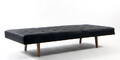 Daybed, sort læder.
